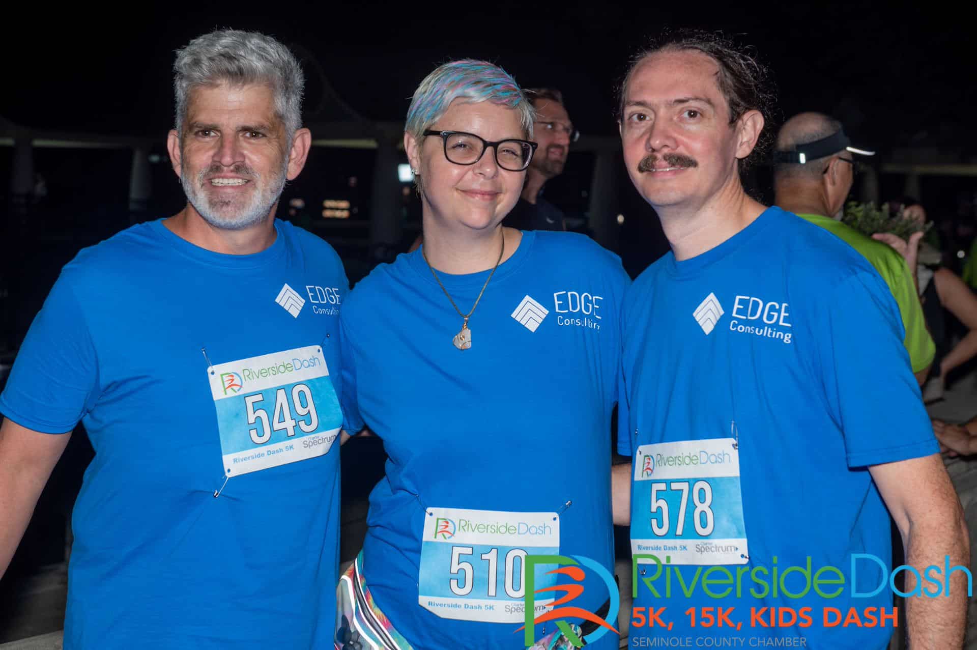 the Edge consulting team doing a community run